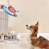 Slow Feeder Dog Bowls Dog Puzzle Toys With Thickened Foot Pads Bottom Anti Slip Round Dog Food Dispenser Food Leakage Toy For Boredom And Mental Stimulation blu