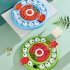 Slow Feeder Dog Bowls Dog Puzzle Toys With Thickened Foot Pads Bottom Anti Slip Round Dog Food Dispenser Food Leakage Toy For Boredom And Mental Stimulation blu