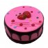 Slow Rebound Antistress Toy Round Strawberry Mousse Cake Squishy Toy PU Foaming Educational Learning Toys white 13   5cm