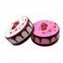 Slow Rebound Antistress Toy Round Strawberry Mousse Cake Squishy Toy PU Foaming Educational Learning Toys white 13   5cm