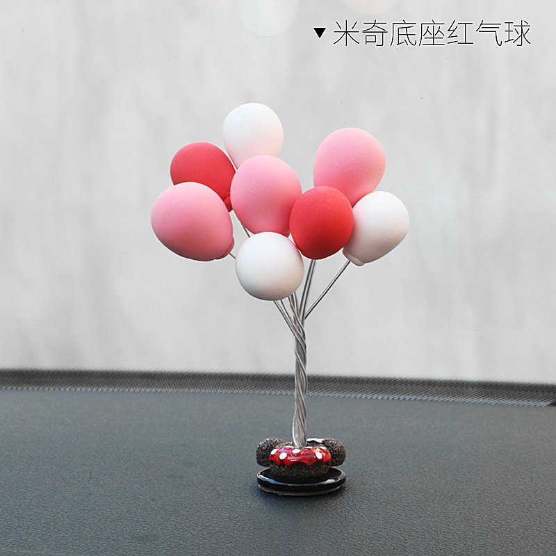 Small Balloon Design Clay Car Decoration