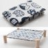 Small Dog Cat Bed Mats Breathable Comfortable Print Washable Pet Sleeping Cat Hammock Bed Kitten Puppy Nest Yellow plaid  single cloth   no shelf 