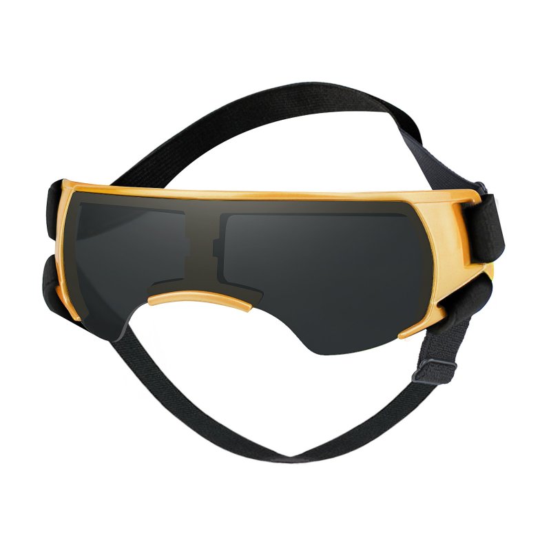 Small Dog Goggles UV Protection Doggy Sunglasses Windproof Sun-proof Soft Frame Pet Glasses For Small Dogs gold