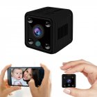 Small Mini <span style='color:#F7840C'>Wifi</span> <span style='color:#F7840C'>Camera</span> IP Wireless 1080P HD P2P Video CCTV Nanny Body Cam Home Security World Vision Monitor black