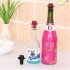 Small Topper Wine Bottle Stopper Cap Shape Vacuum Sealed Silicone Cork Red