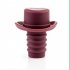 Small Topper Wine Bottle Stopper Cap Shape Vacuum Sealed Silicone Cork Red