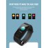 Smart Band Blood Pressure Q1 Heart Rate Monitor Fitness Tracker Smart Watch Fitness Bracelet Waterproof black