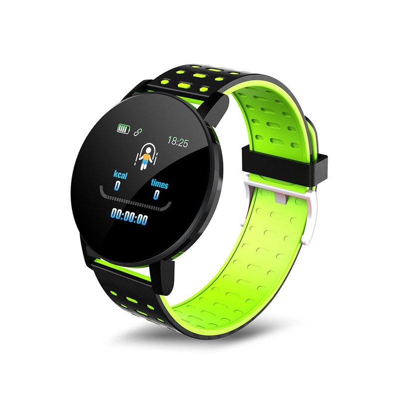 Smart Band Watch Bracelet Wristband Fitness Tracker IP67 Waterproof Smart Bracelet Heart Rate Blood Detection Green