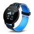 Smart Band Watch Bracelet Wristband Fitness Tracker IP67 Waterproof Smart Bracelet Heart Rate Blood Detection Blue