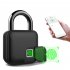 Smart Biometric Fingerprint Combination Keyless Door Lock Bluetooth 4 2 Anti Theft Security Padlock Black
