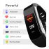 Smart Bluetooth Bracelet Temperature Measure ECG Heart Rate Blood Pressure Sleep Exercise Watch Band blue