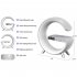 Smart Bluetooth Speaker Alarm Clock 15w Wireless Phone Charger Bedside Night Light Rgb Colorful Desk Lamp US Plug