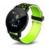Smart  Bracelet Blood Pressure Waterproof Sport Round Smartwatch Smart Clock Fitness Tracker For Android Ios Black