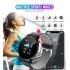 Smart  Bracelet Blood Pressure Waterproof Sport Round Smartwatch Smart Clock Fitness Tracker For Android Ios Grey