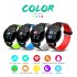 Smart  Bracelet Blood Pressure Waterproof Sport Round Smartwatch Smart Clock Fitness Tracker For Android Ios Blue
