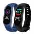 Smart Bracelet Color screen IP67 Fitness Tracker Blood Pressure Heart Rate Monitor Smart Band for Android IOS Phone black
