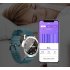Smart Bracelet Full Touch Screen Round Smart Watch Waterproof Heart Rate Sphygmomanometer Silver