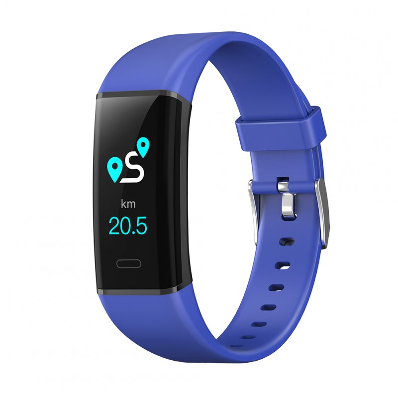 Smart Bracelet MK05 Sports Health Bracelet Bluetooth Step-counting Heart Rate and Blood Pressure Monitoring Blue