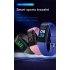 Smart Bracelet MK05 Sports Health Bracelet Bluetooth Step counting Heart Rate and Blood Pressure Monitoring Blue