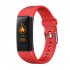 Smart Bracelet MK05 Sports Health Bracelet Bluetooth Step counting Heart Rate and Blood Pressure Monitoring Red