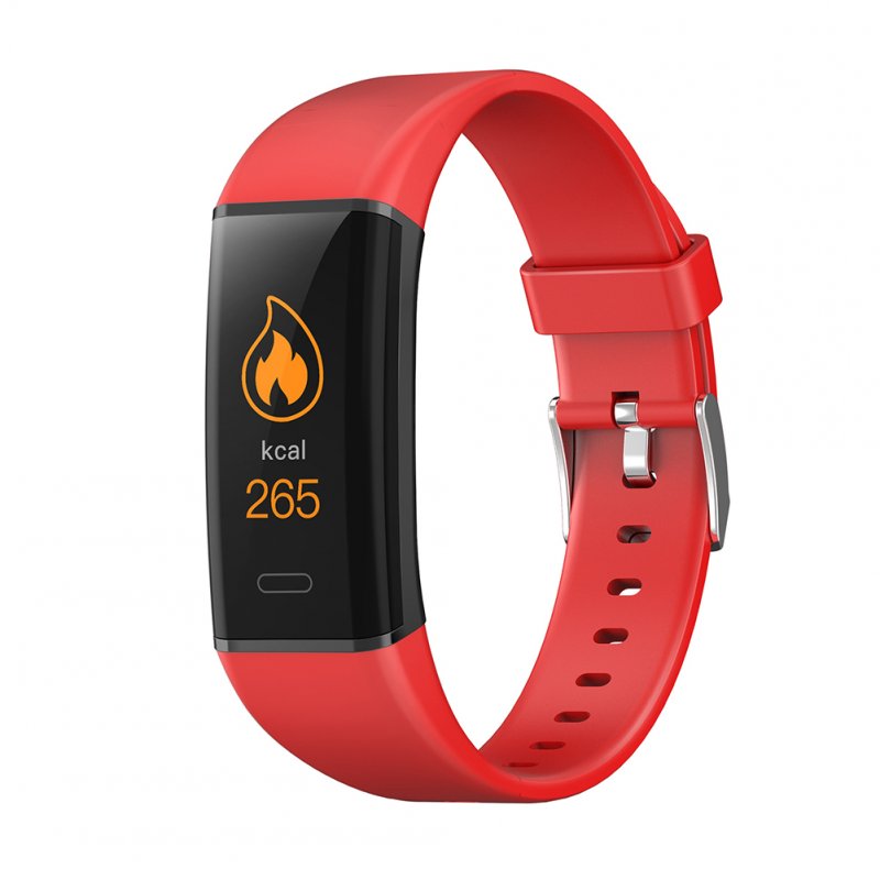 Smart Bracelet MK05 Sports Health Bracelet Bluetooth Step-counting Heart Rate and Blood Pressure Monitoring Red