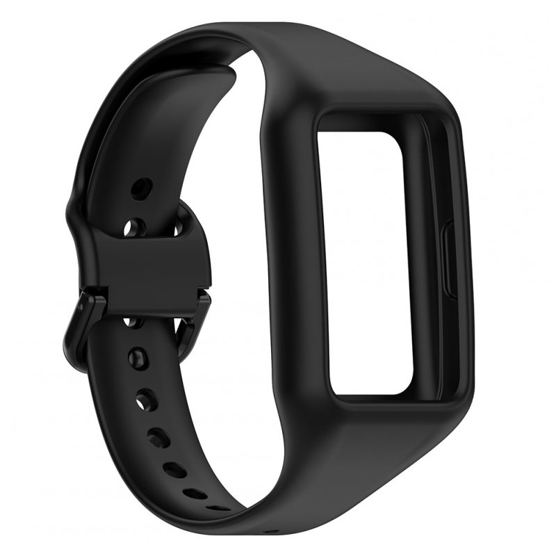 For Huawei Band 7 Anti-scratch Soft Silicone Watch Band Replacement Wrist  Strap - Black Wholesale