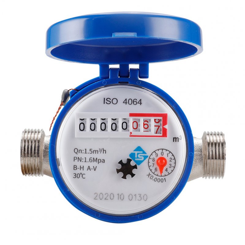 Smart Cold Water Meter Type E Pointer Digital Garden Home Mechanical Rotary Wing Water Meter