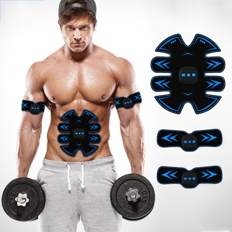 Smart Fitness Equipment Abdominal Muscles Exercise Muscle Home Instrument Lazy Abdomin Estimulador Muscular Slim blue