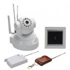 Smart Home Wireless IP Camera with 1 4 inch CMOS  Smart Switch  Wireless Door Sensor  remote viewing and IR night vision brings next gen security