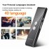 Smart Instant Real Time Voice 40 Languages Translator  black