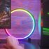 Smart LED Lamp For Living Room  APP Control WIFI   BLE Dual Mode RGB IC Round LED Table Lamp With Timing Function For Bedroom Gaming Room Nightstand  10 Inch  w