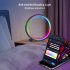 Smart LED Lamp For Living Room  APP Control WIFI   BLE Dual Mode RGB IC Round LED Table Lamp With Timing Function For Bedroom Gaming Room Nightstand  10 Inch  w