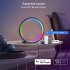 Smart LED Lamp For Living Room  APP Control WIFI   BLE Dual Mode RGB IC Round LED Table Lamp With Timing Function For Bedroom Gaming Room Nightstand  10 Inch  b