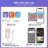 Smart LED Lamp For Living Room  APP Control WIFI   BLE Dual Mode RGB IC Round LED Table Lamp With Timing Function For Bedroom Gaming Room Nightstand  10 Inch  b