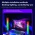 Smart LED Light Bars With Music Sync Modes APP Control Adjustable Brightness RGB Light Bar For TV Movies PC as shown
