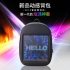 Smart LED Wifi Advertising Backpack Wireless Dynamic Backpack Shoulder Bag with Advertising Screen Boys Girls Gift blue