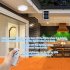 Smart Led Solar Ceiling Light 2 in 1 Light Control Remote Control Corridor Light For Indoor Outdoor Decoration 65W