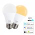 Smart Light Bulbs 1500LM 2000 7000K 15W Night Light Bulbs WiFi RGB LED Color Changing Bulb Voice Controlled Bulb Light For E27 E26 B22 Screw Base Light Bulb E27