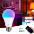 Smart Light Bulbs 1500LM 2000 7000K 15W Night Light Bulbs WiFi RGB LED Color Changing Bulb Voice Controlled Bulb Light For E27 E26 B22 Screw Base Light Bulb E27