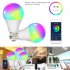 Smart Light Bulbs 1500LM 2000 7000K 15W Night Light Bulbs WiFi RGB LED Color Changing Bulb Voice Controlled Bulb Light For E27 E26 B22 Screw Base Light Bulb E27