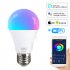 Smart Light Bulbs 1500LM 2000 7000K 15W Night Light Bulbs WiFi RGB LED Color Changing Bulb Voice Controlled Bulb Light For E27 E26 B22 Screw Base Light Bulb E27
