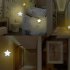 Smart Light Sensor Star shape LED Bed Light Night Lamp Home Office Decoration Gift blue European regulations