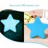 Smart Light Sensor Star shape LED Bed Light Night Lamp Home Office Decoration Gift blue U S  regulations