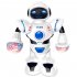 Smart Mini Robot Fun Robot Dancing Robot Toy Led Light Music Dance Robot white