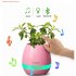 Smart Music Flower Pot Creative Can Play Music Outdoor Household Wireless BT Speaker blue