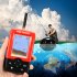 Smart Portable Fish Finder with 100m Wireless   Rechargeable Sonar Sensor Fishfinder Dot Matrix 45m Range Colorized LCD Display