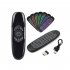 Smart Remote Control Air Mouse Keyboard Wireless Backlit Remote Controller Rechargeable 2 4G Black