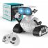 Smart Remote Control Robots Rechargeable Dancing Rc Robot With LED Light Sound Interactive Toy For Boys Girls Birthday Xmas Gifts White rechargeable