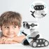 Smart Remote Control Robots Rechargeable Dancing Rc Robot With LED Light Sound Interactive Toy For Boys Girls Birthday Xmas Gifts White rechargeable
