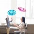 Smart Sensor Flying Ball Toys Magic Ufo Remote Control Aircraft Suspension Ball Toys pink with light